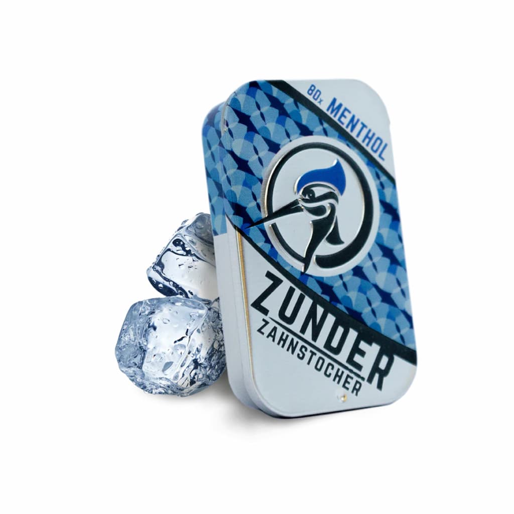 Zunder Zahnstocher mit Geschmack - Menthol Box