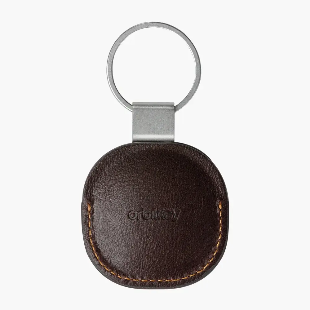 Airtag Apple - Etui en cuir marron par Orbitkey