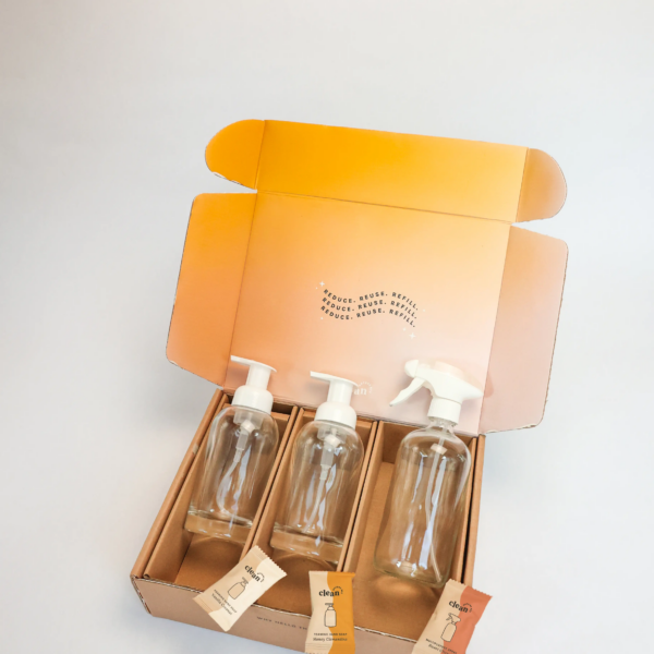 Refillable Cleaning Starter Kit – Nature Bee Clean