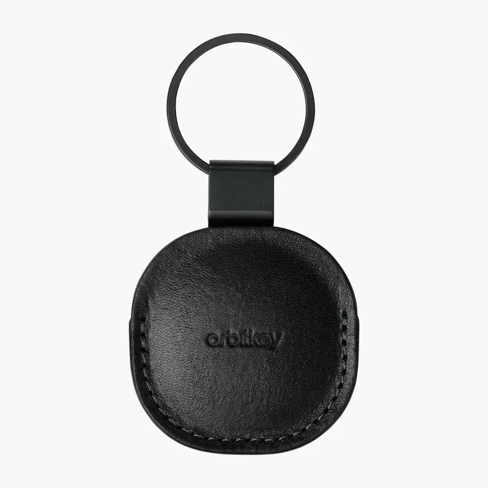 Orbitkey - Etui en cuir pour Airtag en noir - One Horizon