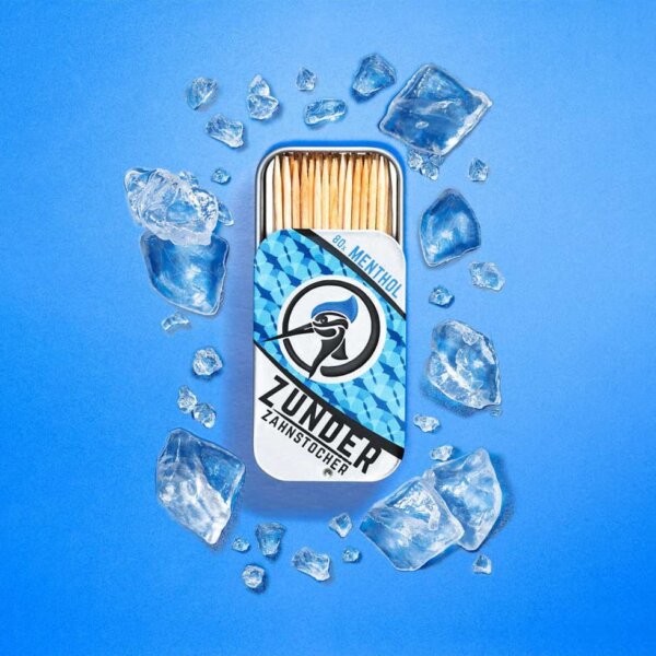 Zunder Zahnstocher mit Geschmack - Methol Box