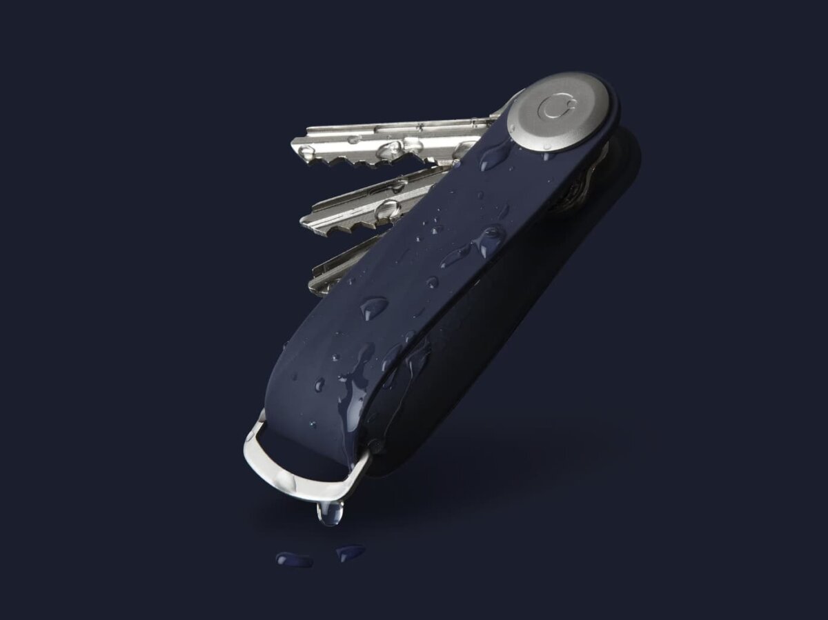 Orbitkey active key manager in midnight blue