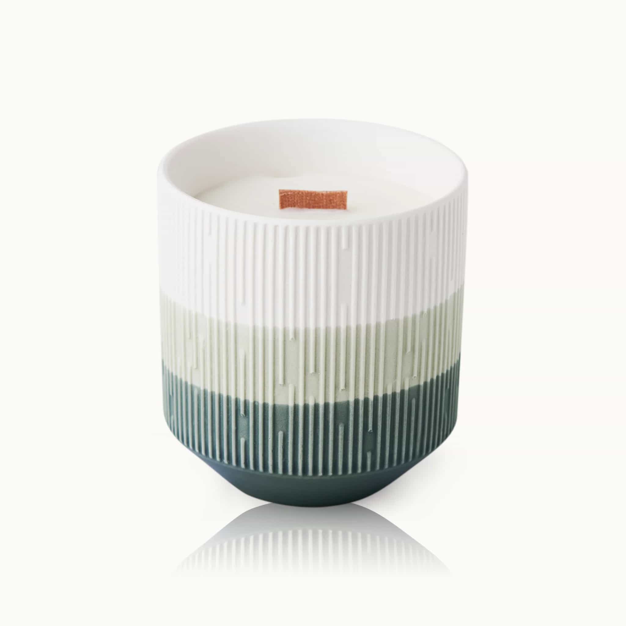 Bougie dans un verre - Taupe