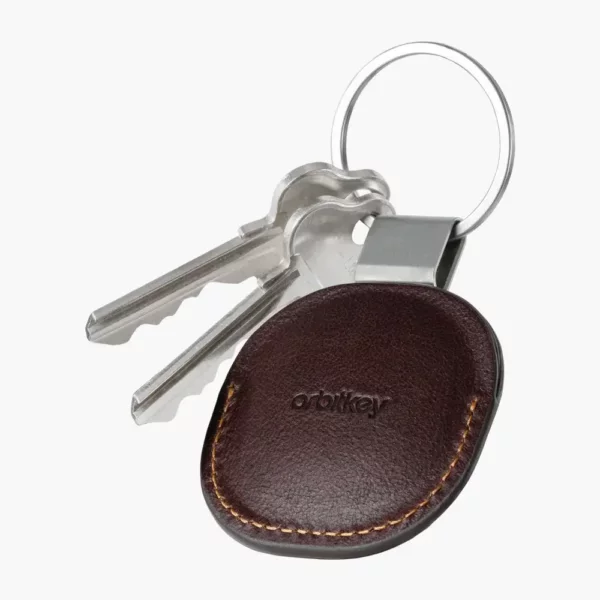 Airtag Lederhülle - Orbitkey - Braun