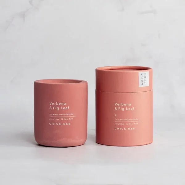 Betonkerze Eisenkraut & Feigenblatt