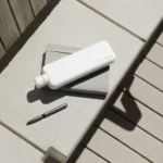 White Memobottle Slim Switzerland - Stainless Steel