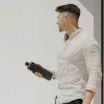 Memobottle Slim Stainless Steel - black