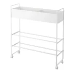 Yamazaki storage trolley with basket Tower white