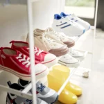 Yamazaki storage trolley with basket Tower white