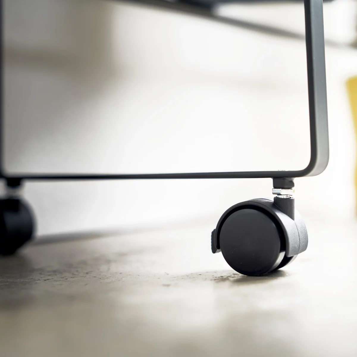 Yamazaki storage trolley with basket Tower black