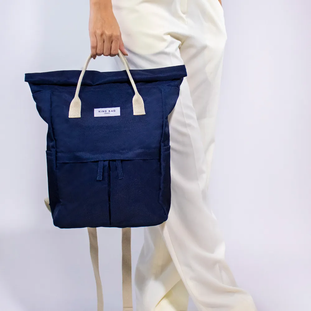 Kind Bag Backpack Medium Navy - Rucksack