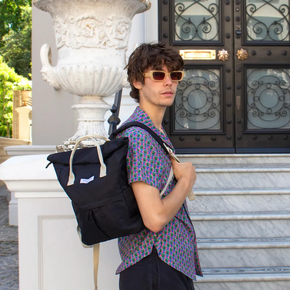 Kind Bag Backpack Medium Pebble Black - Rucksack