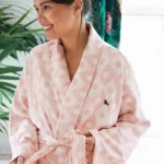 Bathrobe Dock & Bay Diamond Pink - Dressed