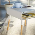 Yamazaki Aufbewahrungswagen mit Korb Tower schwarz