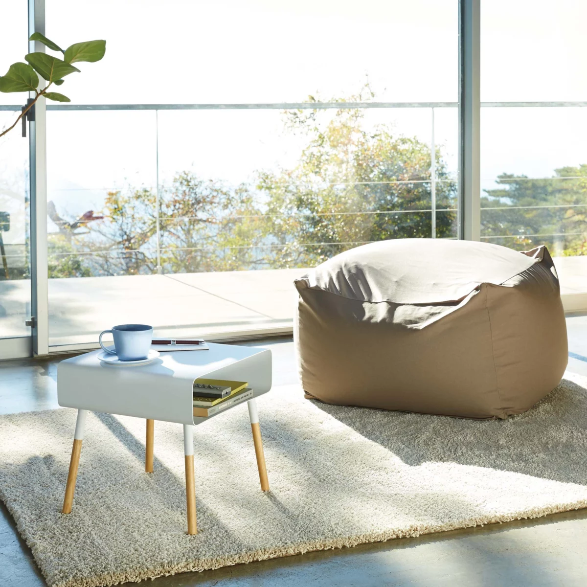 Yamazaki Beistelltisch Plain in weiss