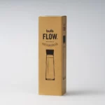 Bulb Flow Gourde en verre - Gourde suisse avec couvercle en bois