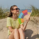 Remember Handfächer Bunt