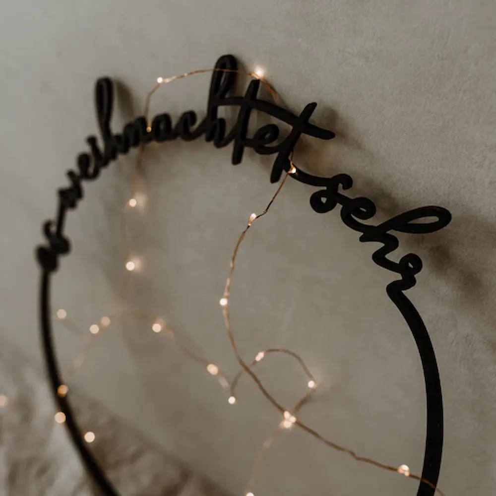 Eulenschnitt - Holzkrank - Es weihnachtet sehr