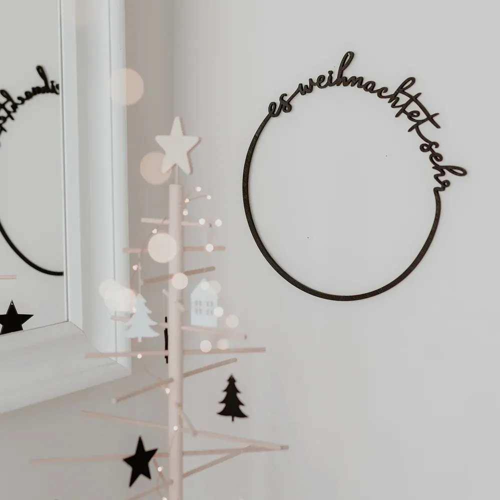 Eulenschnitt - Holzkrank - Es weihnachtet sehr