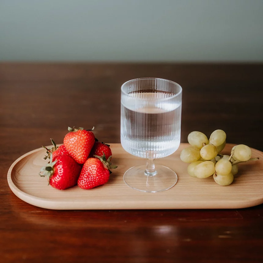 Kadastar wooden plate oval made of beech wood