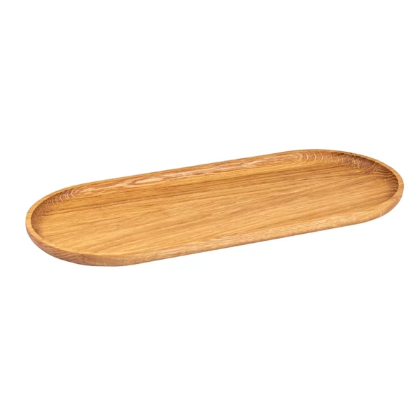 Assiette en bois ovale - Bois de chêne, Petit