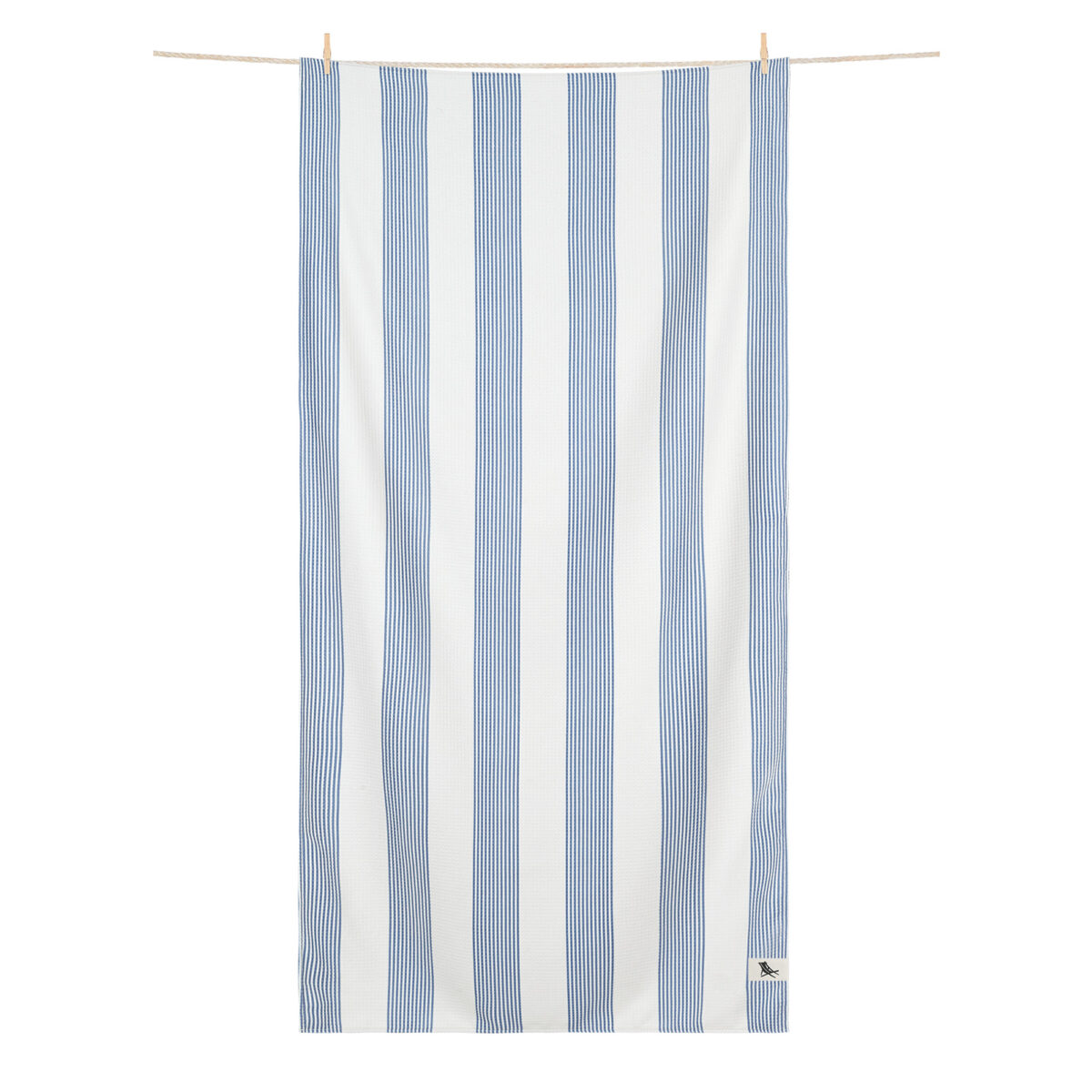 Home Towel Waffle XL Badetuch von Dock & Bay in Navy Blau