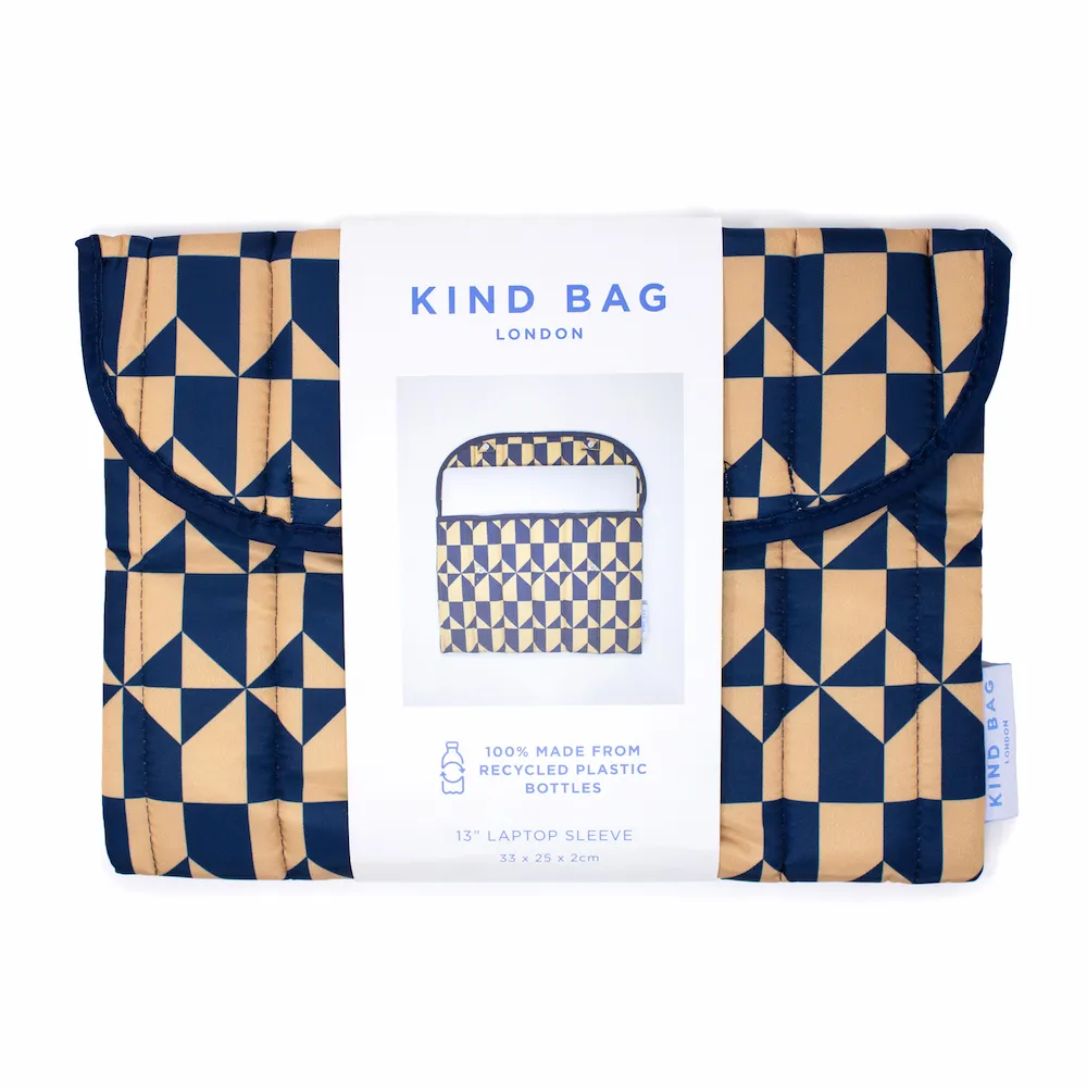 Étui pour ordinateur portable Kind Bag Navy Coffee