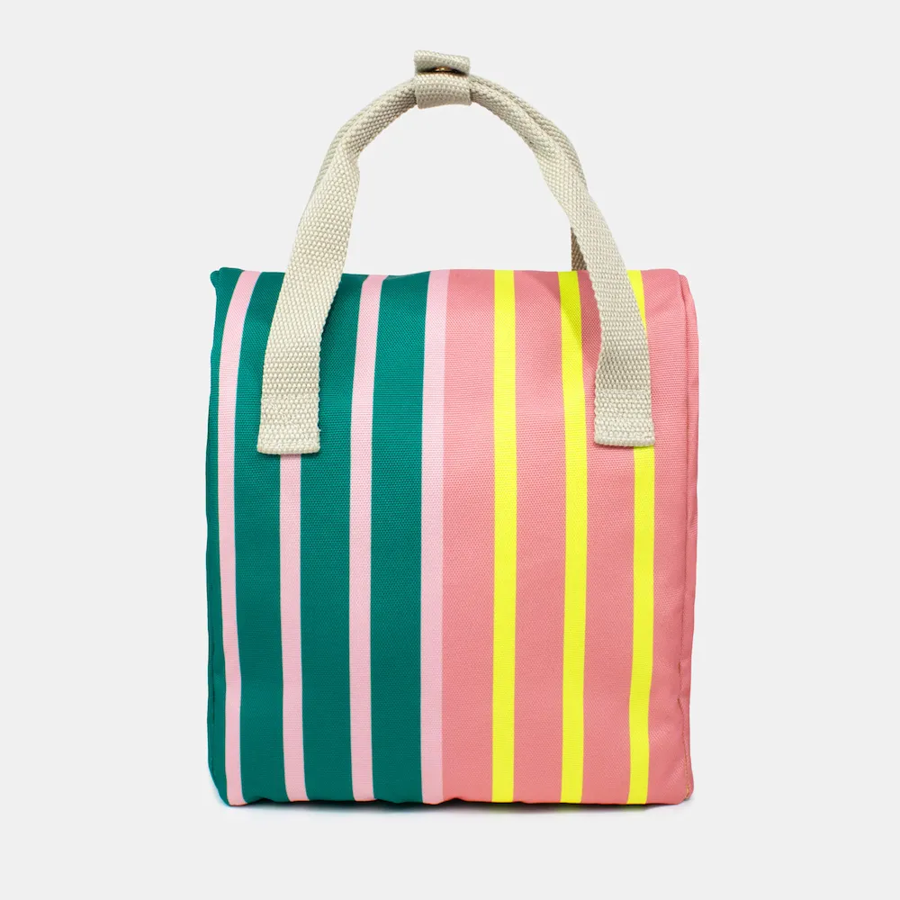 Sac à déjeuner Kind Bag - Bi-Colour Stripes