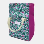 Sac à déjeuner Kind Bag - Abstract Flowers - Green