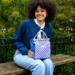 Sac à déjeuner Kind Bag - Checkerboard Pink+Blue