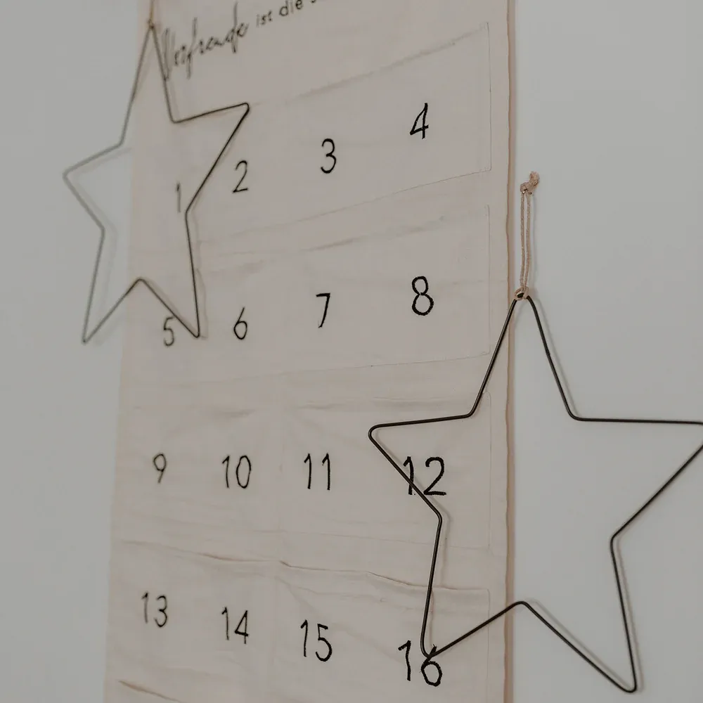 Eulenschnitt Metallkranz Stern 2er Set