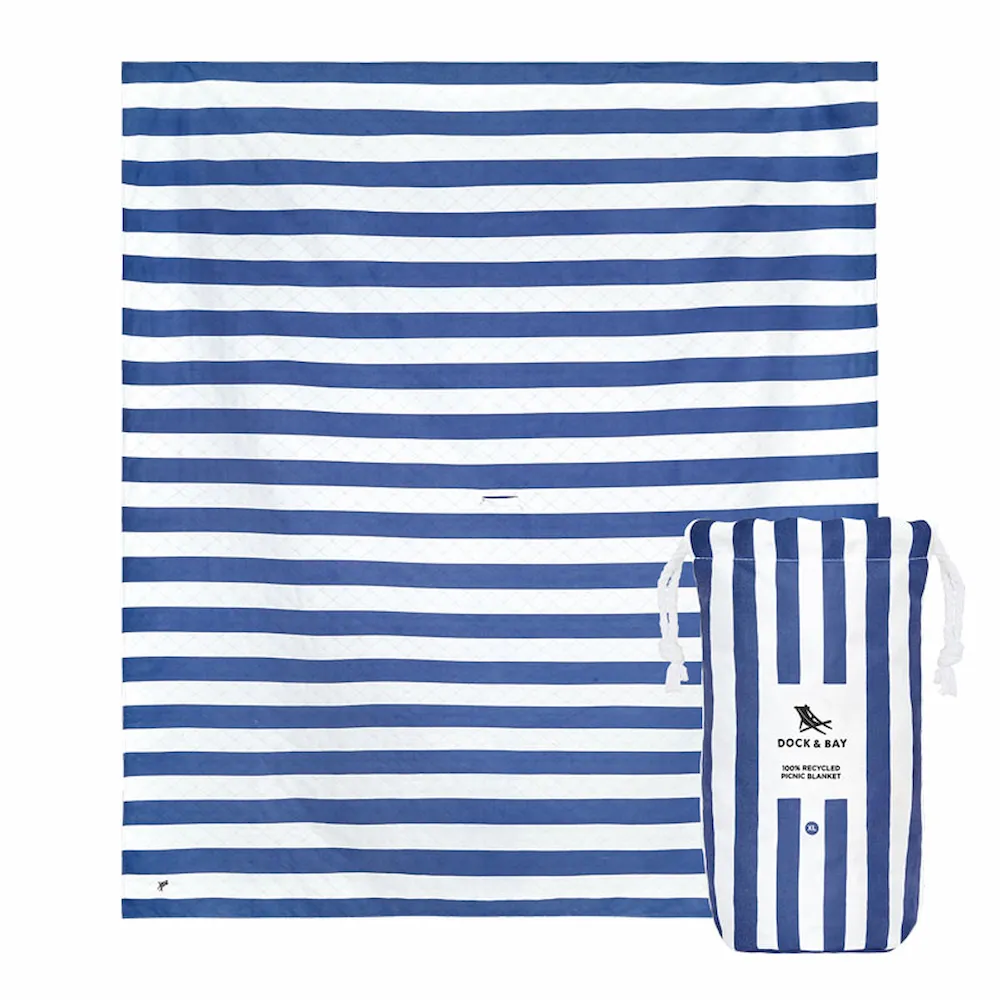 Dock&Bay Picnic Blanket Navy Blue
