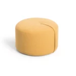 DesignBite Runder Pouf Sitzhocker Gelb