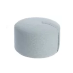 DesignBite Runder Pouf Sitzhocker Grau