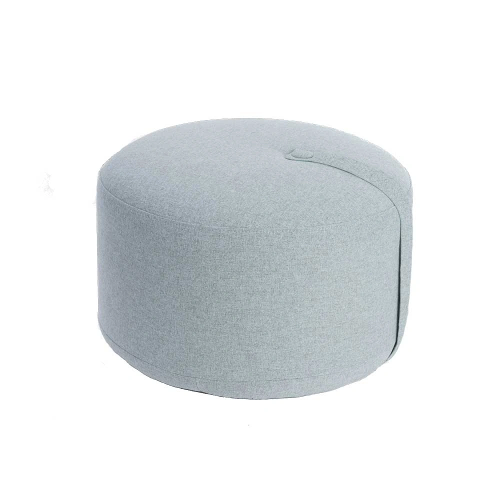DesignBite Runder Pouf Sitzhocker Grau