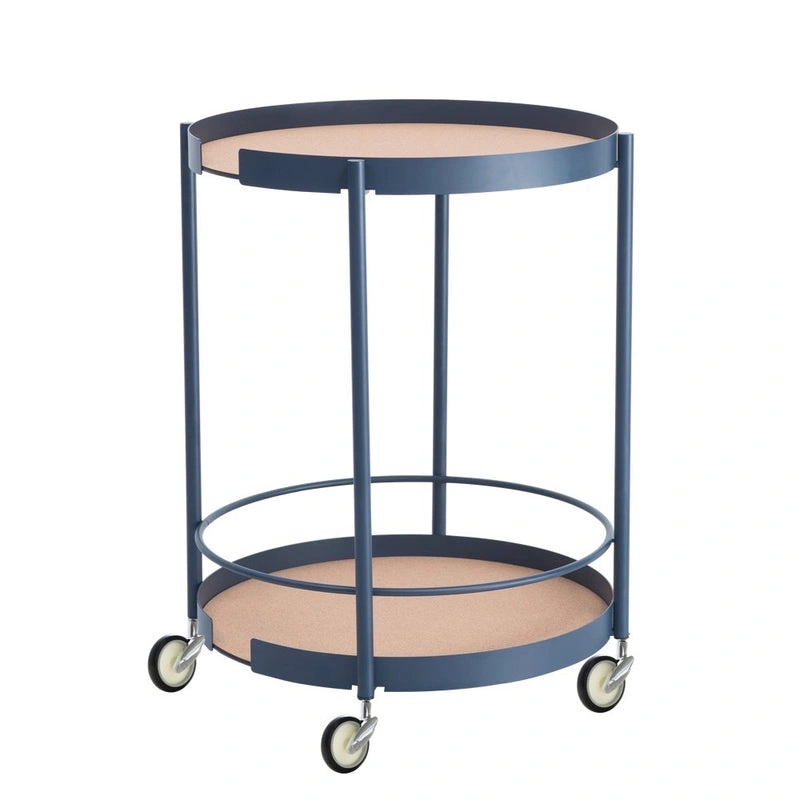 DesignBite metal serving trolley in blue