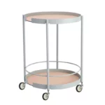 DesignBite metal serving trolley in gray