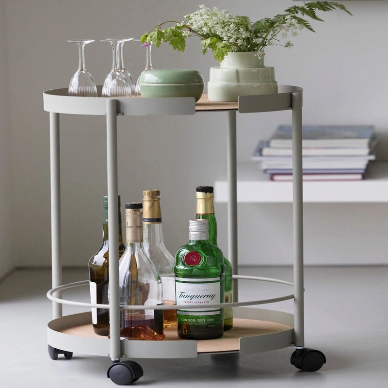 DesignBite metal serving trolley in gray