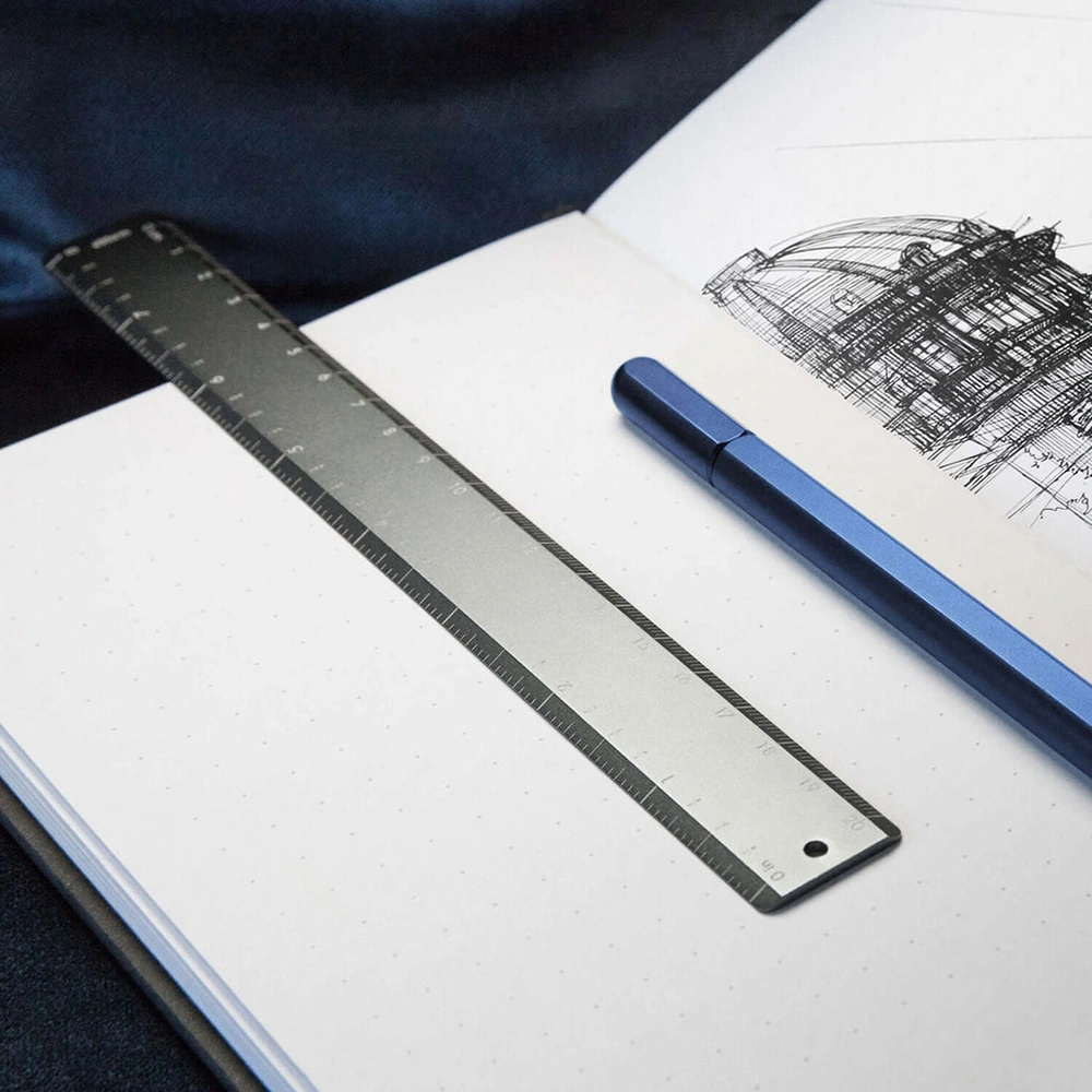 Stilform ruler aluminum grey