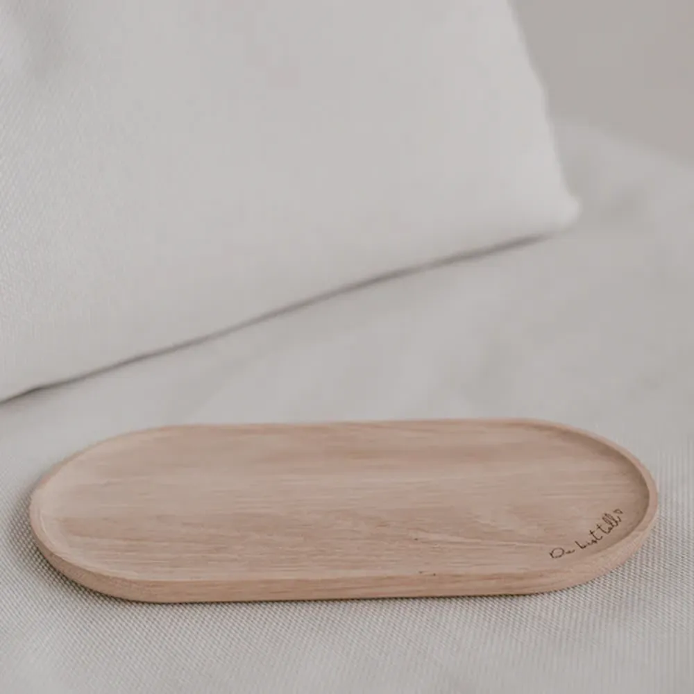 Eulenschnitt Tablett - Du Bist Toll - aus Eiche