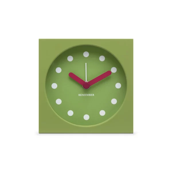 Remember Tischuhr mit Wecker - Garden Grün