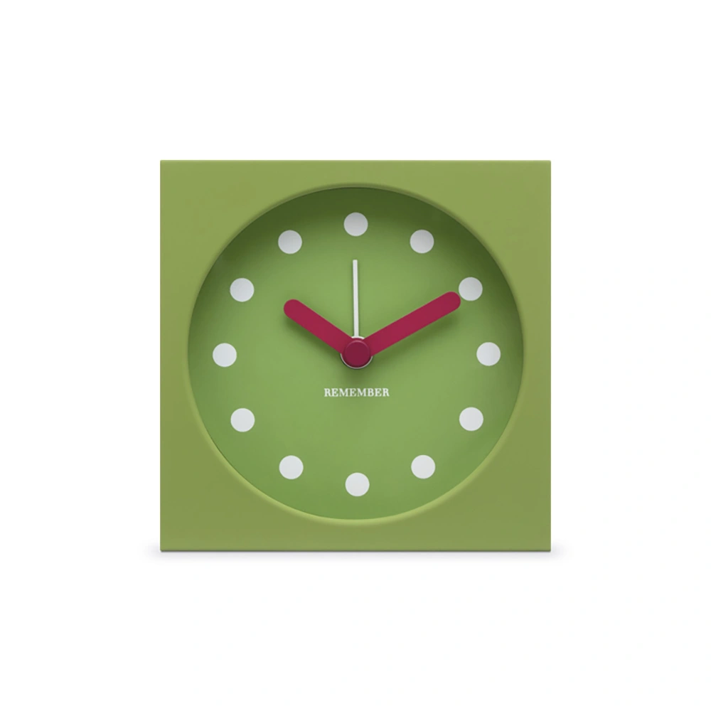 Remember Horloge de bureau avec réveil - Garden Green