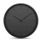 Huygens Tone Index Wanduhr komplette schwarze Uhr