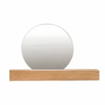 Raumgestalt miroir mural 47cm avec tablette - chêne huilé