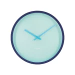 Horloge murale Remember Qua bleu clair et bleu foncé
