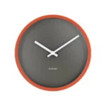 Horloge murale Remember Cocoa marron et orange
