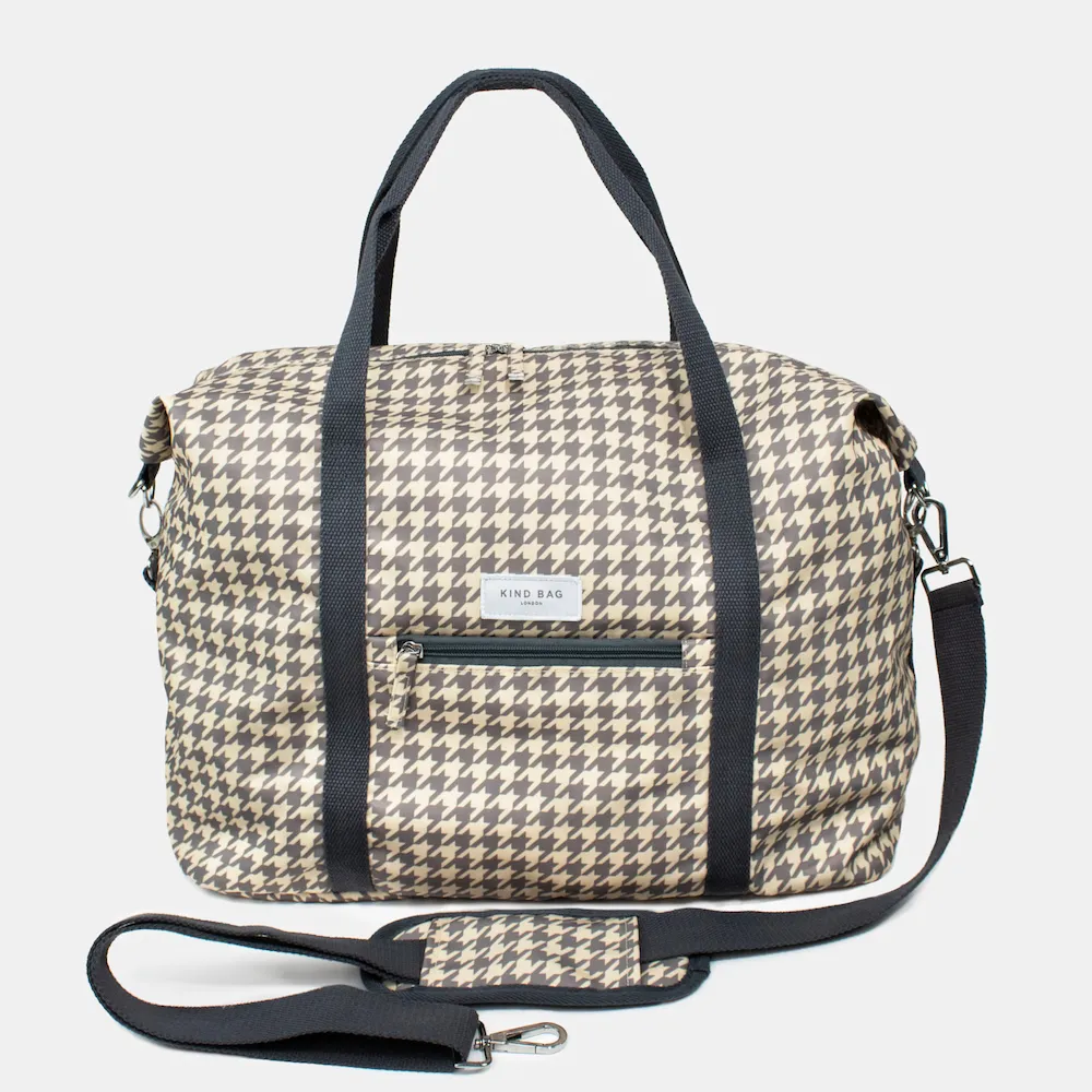 Kind Bag Weekender Tasche Dogtooth Braun