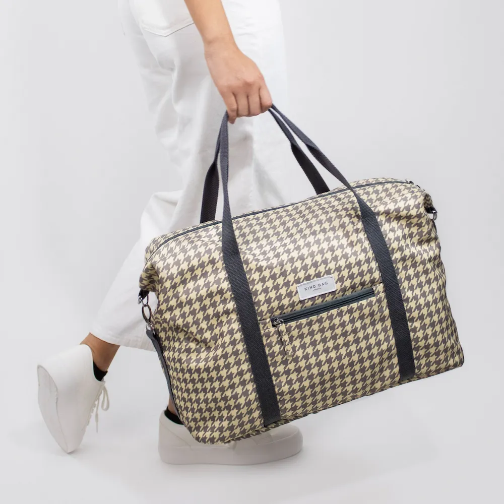 Kind Bag Weekender Tasche Dogtooth Braun