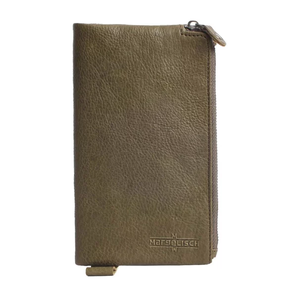 London 2 - Leder Geldsack - Olive