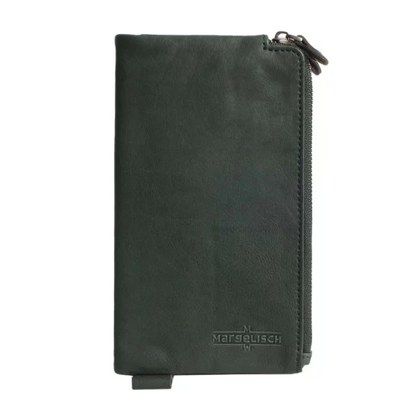 London 2 - Leder Geldsack - Green